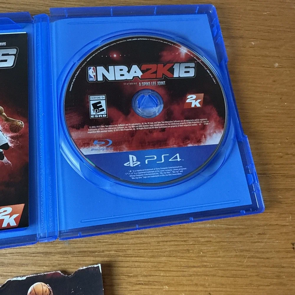 SONY NBA 2K16 PS4 Playstation 4 Anthony Davis Cover 2K Spike Lee 2016 complete